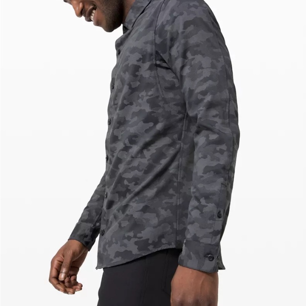 Camouflage Button-Up Shirt